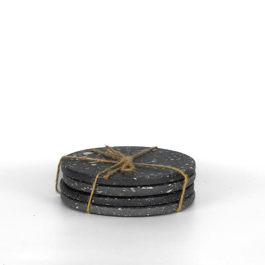 Round Coaster Set | Charcoal