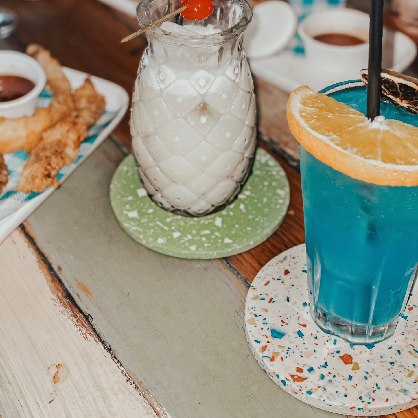 Round Coaster Set | Teal